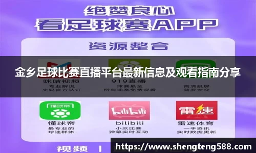 金乡足球比赛直播平台最新信息及观看指南分享